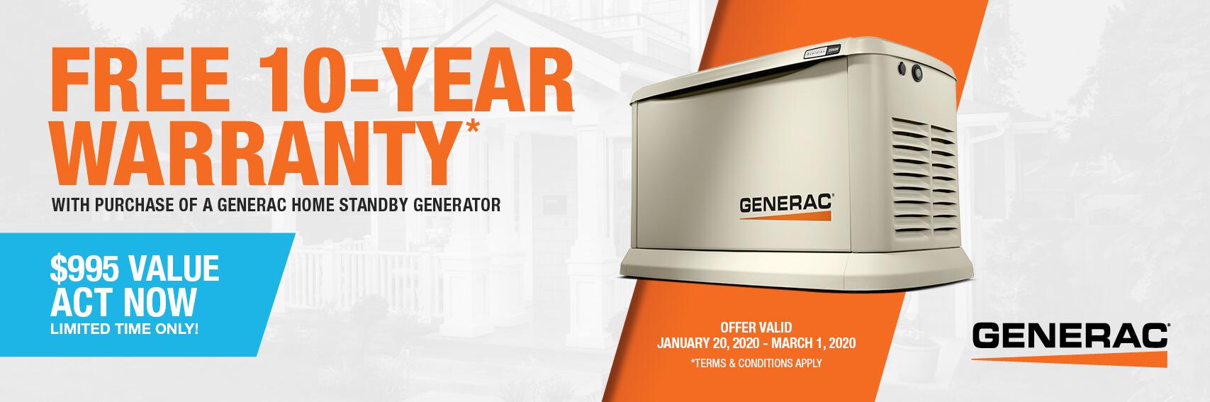 Homestandby Generator Deal | Warranty Offer | Generac Dealer | Crowley, LA